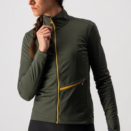 CASTELLI Fahrrad-Thermojacke - GO W - Grün