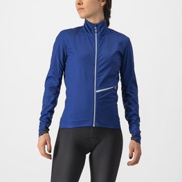 CASTELLI Fahrrad-Thermojacke - GO W - Blau