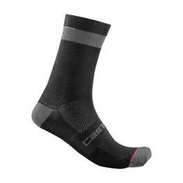 CASTELLI Klassische Fahrradsocken - ALPHA 18 - Schwarz