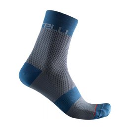 CASTELLI Klassische Fahrradsocken - VELOCISSIMA 12 - Blau