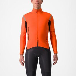 CASTELLI Fahrrad-Thermojacke - PERFETTO ROS 2 CONVERTIBLE - Orange