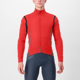 CASTELLI Fahrrad-Thermojacke - PERFETTO RoS 2 CONVERTIBLE - Rot