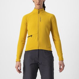 CASTELLI Langarm Fahrradtrikot für den Winter - UNLIMITED TRAIL W - Gelb