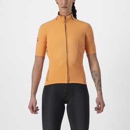 CASTELLI Kurzarm Fahrradtrikot - PERFETTO ROS 2 W WIND - Orange