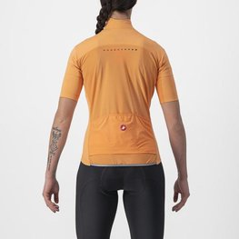 CASTELLI Kurzarm Fahrradtrikot - PERFETTO ROS 2 W WIND - Orange