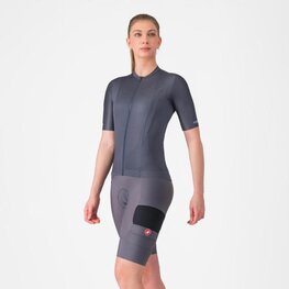 CASTELLI Kurze Fahrradhose mit Trägern - UNLIMITED CARGO W - Grau