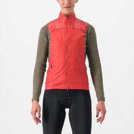 CASTELLI Fahrradweste - UNLIMITED W PUFFY - Rot