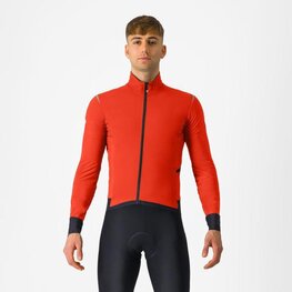 CASTELLI Fahrrad-Thermojacke - ALPHA FLIGHT ROS - Rot
