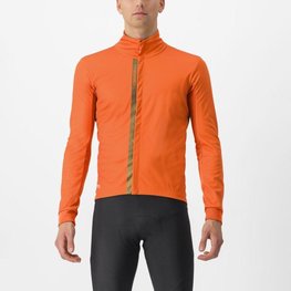 CASTELLI Fahrrad-Thermojacke - ENTRATA - Orange
