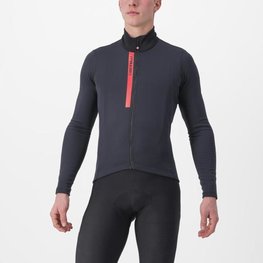 CASTELLI Langarm Fahrradtrikot für den Winter - ENTRATA THERMAL - Schwarz