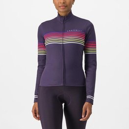 CASTELLI Langarm Fahrradtrikot für den Winter - OTTANTA - Lila