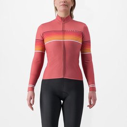 CASTELLI Langarm Fahrradtrikot für den Winter - OTTANTA - Rot