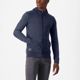 CASTELLI Kapuzenpullover - MILANO 2 FULL ZIP FLEECE - Blau