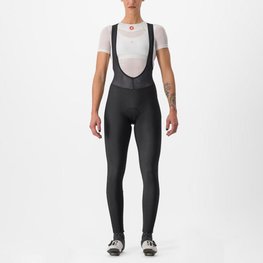 CASTELLI Lange Fahrradhose mit Trägern - ENTRATA W - Schwarz