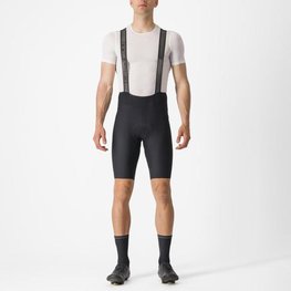 CASTELLI Kurze Fahrradhose mit Trägern - ESPRESSO - Schwarz