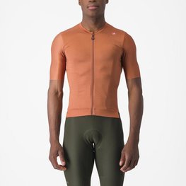 CASTELLI Kurzarm Fahrradtrikot - ESPRESSO - Braun