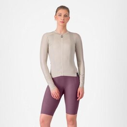 CASTELLI Kurze Fahrradhose mit Trägern - ESPRESSO W DT - Lila