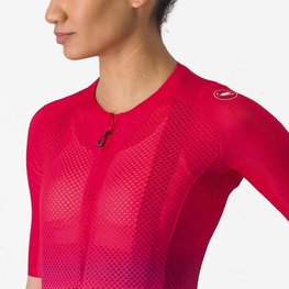 CASTELLI Kurzarm Fahrradtrikot - CLIMBER'S 4.0 W - Rot
