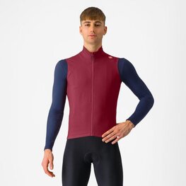CASTELLI Fahrradweste - ESPRESSO VEST - bordeaux