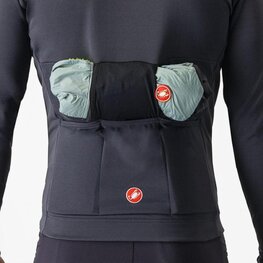 CASTELLI Langarm Fahrradtrikot für den Winter - UNLIMITED TRAIL 2 - Grau