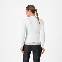 CASTELLI Langarm Fahrradtrikot für den Winter - ESPRESSO THERMAL W - Weiß