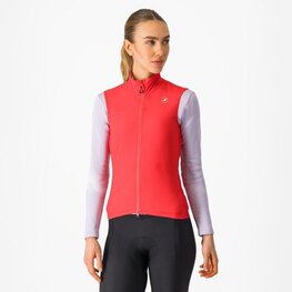 CASTELLI Fahrradweste - ESPRESSO W - Rot