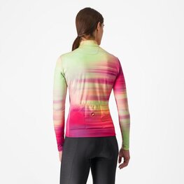 CASTELLI Langarm Fahrradtrikot für den Winter - PHASE - mehrfarbig/Rosa
