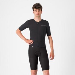CASTELLI Kurze Fahrradhose mit Trägern - PREMIO EVO - Schwarz