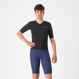 CASTELLI Kurze Fahrradhose mit Trägern - PREMIO EVO - Blau