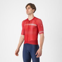 CASTELLI Kurzarm Fahrradtrikot - CLIMBER´S A/C - Rot