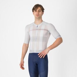 CASTELLI Kurzarm Fahrradtrikot - CLIMBER´S A/C - Silber/Grau