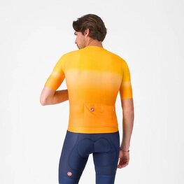 CASTELLI Kurzarm Fahrradtrikot - UPF - Orange