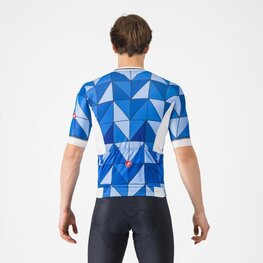 CASTELLI Kurzarm Fahrradtrikot - HERITAGE - Blau