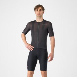 CASTELLI Kurze Fahrradhose mit Trägern - UNLIMITED ENDURANCE - Schwarz