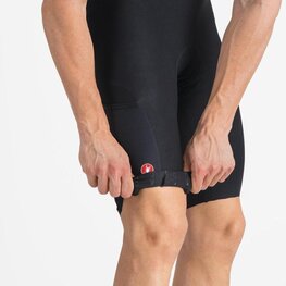 CASTELLI Kurze Fahrradhose mit Trägern - UNLIMITED ENDURANCE - Schwarz