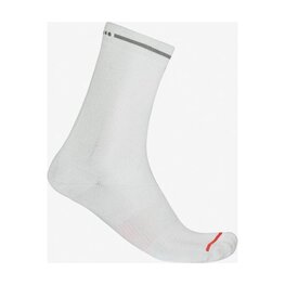 CASTELLI Klassische Fahrradsocken - PREMIO EVO 18 - Weiß