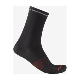 CASTELLI Klassische Fahrradsocken - PREMIO EVO 18 - Schwarz