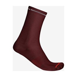 CASTELLI Klassische Fahrradsocken - PREMIO EVO 18 - bordeaux