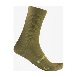 CASTELLI Klassische Fahrradsocken - ESPRESSO 18 - Grün