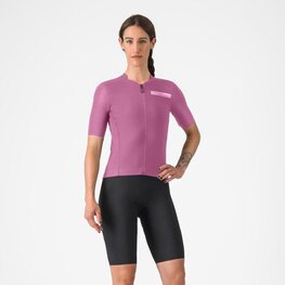 CASTELLI Kurzarm Fahrradtrikot - PREMIO EVO W - Lila