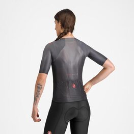 CASTELLI Kurzarm Fahrradtrikot - A/C W - Schwarz
