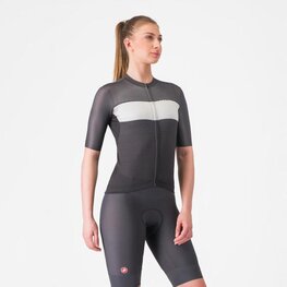 CASTELLI Kurzarm Fahrradtrikot - ELEGANTE - Schwarz