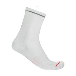 CASTELLI Klassische Fahrradsocken - PREMIO EVO W 12 - Weiß