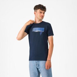CASTELLI Kurzarm Fahrrad-Shirt - VELOCE - Blau