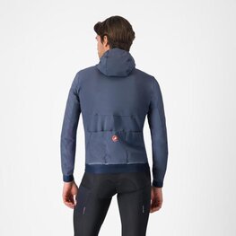CASTELLI Winddichte Fahrradjacke - FLY UNLTD - Blau
