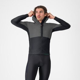 CASTELLI Winddichte Fahrradjacke - FLY UNLTD - Schwarz/Grau