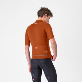 CASTELLI Winddichte Fahrradjacke - DO.DI.CI. SHORT SLEEVE - Braun