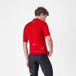 CASTELLI Winddichte Fahrradjacke - DO.DI.CI. SHORT SLEEVE - Rot
