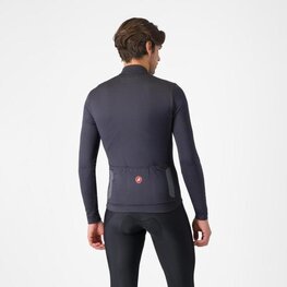 CASTELLI Langarm Fahrradtrikot für den Winter - PURO 4 - Grau