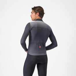 CASTELLI Langarm Fahrradtrikot für den Winter - APICE - Grau